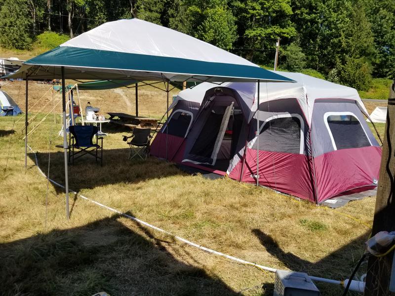 CORE Equipment 12 Person 18 Feet x 10 Feet Double Door Instant Cabin Tent,  Wine, 1 Piece - Harris Teeter