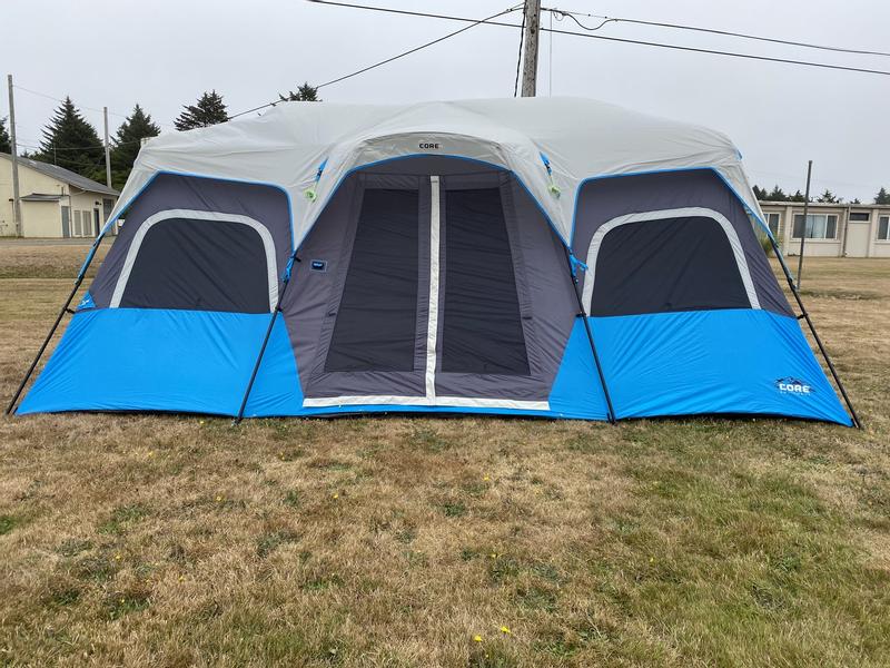 CORE Equipment 12 Person 18 Feet x 10 Feet Double Door Instant Cabin Tent,  Wine, 1 Piece - City Market