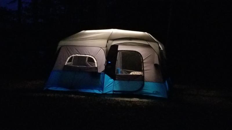 9 Person Lighted Instant Cabin Tent 14’ x 9’