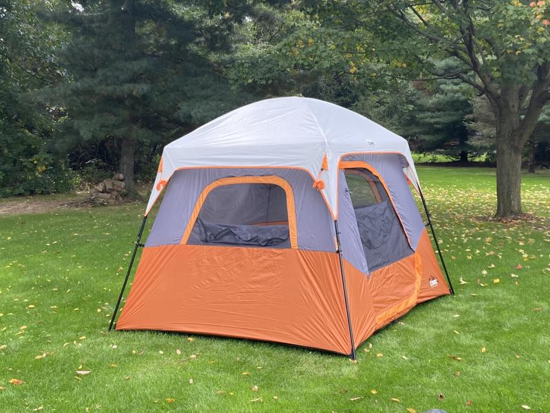 CORE 4 Person Straight Wall Cabin/Camp Tent with Carry Bag for