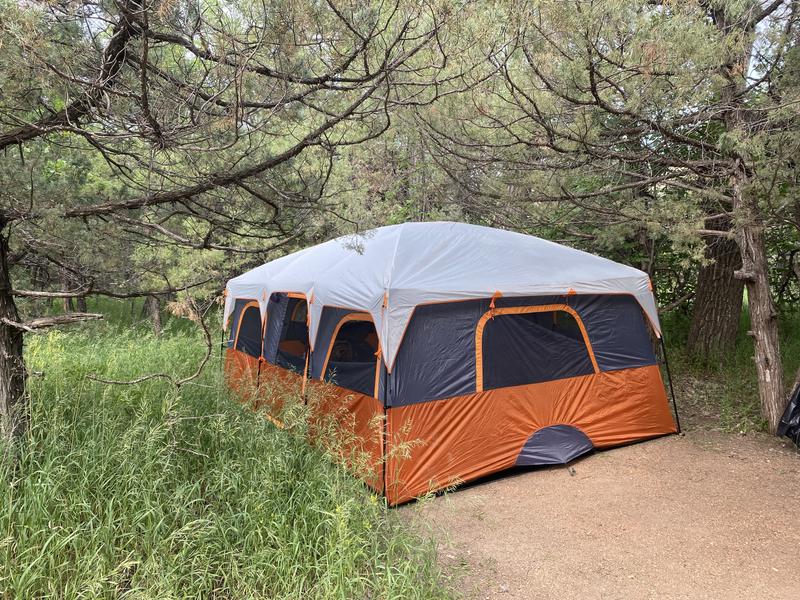 12 Person Extra Large Straight Wall Cabin Tent - 16' x 11' - Tents &  Camping Shelters, Facebook Marketplace