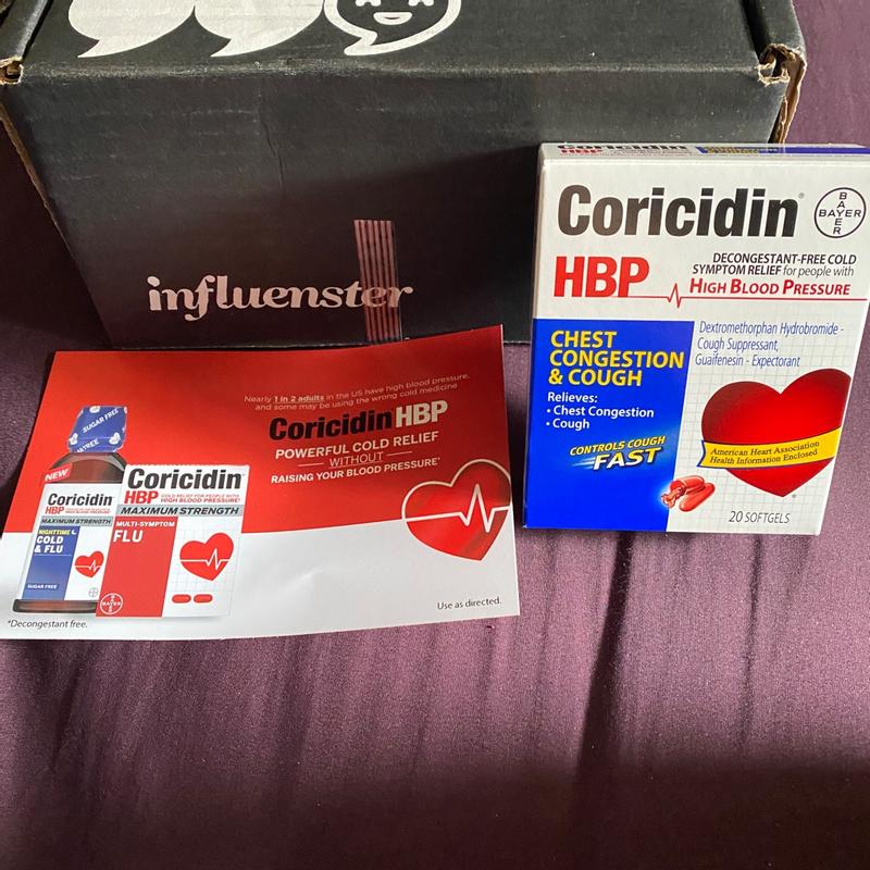 Coricidin HBP Chest Congestion Cough Softgels, 20 CT