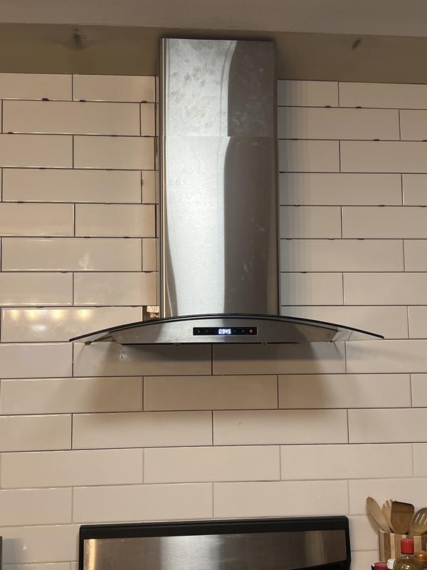 Cosmo 30 380 CFM Ductless Wall Mount Range Hood in Stainless Steel