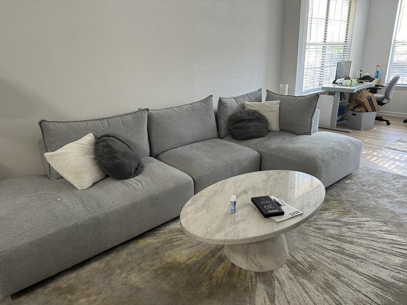 Macon 3 piece Fabric Modular Sectional Costco