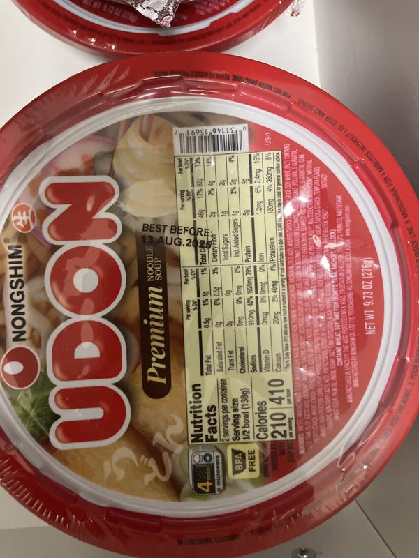 Nongshim, Udon Noodle Soup Bowl, 9.73 oz, 6-Count | Costco Nongshim, Udon Noodle Soup Bowl, 9.73 oz, 6-Count | Costco