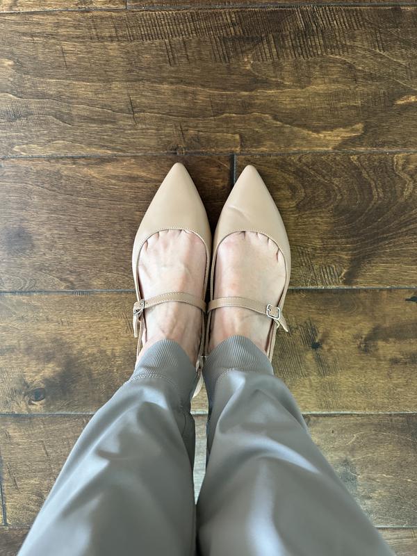 Steve Madden Women's Leather Slingback Flat | Costco