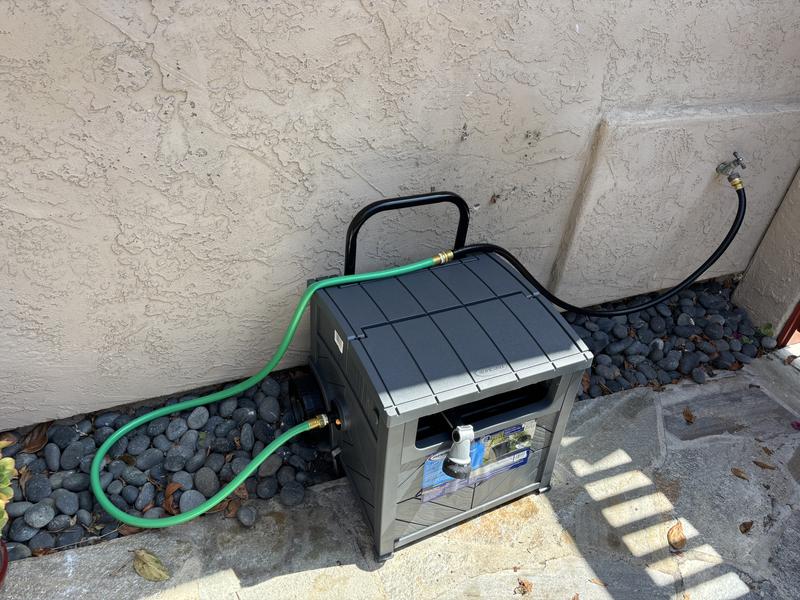 Suncast Smart Tube Hose Hideaway with Brass Connections | Costco