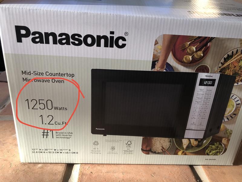 Panasonic - Cocoa  Panasonic 1.2 cu.ft. Countertop Microwave Oven | Costco