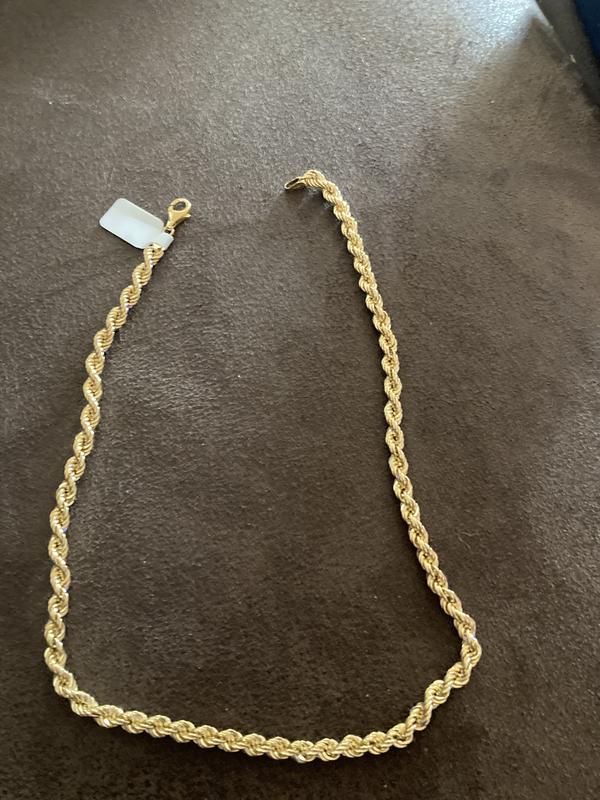 18kt Yellow Gold Rope Necklace Costco