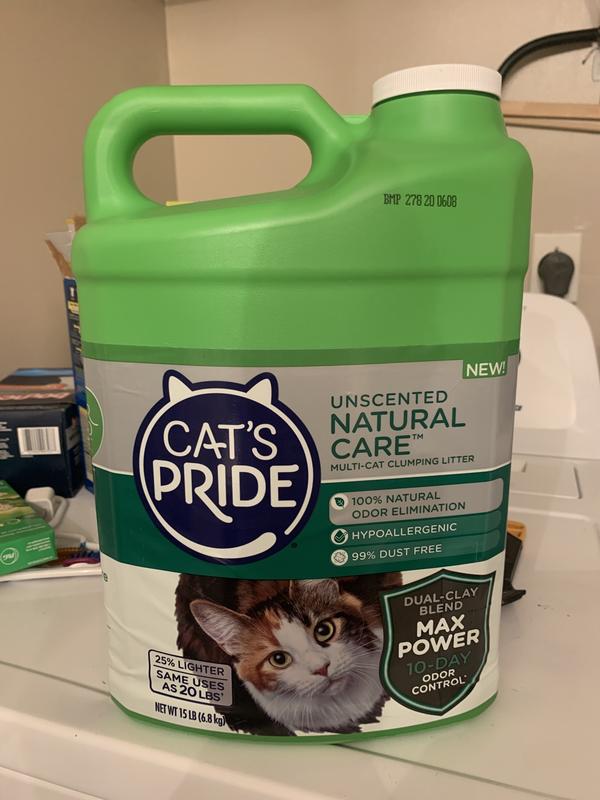 Cat's pride natural unscented cat clearance litter