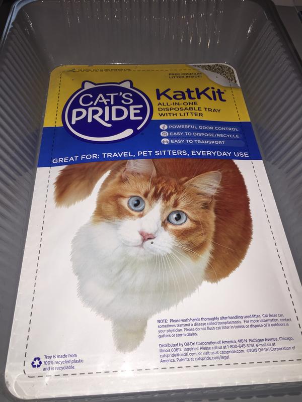 Cat's pride disposable hot sale cat litter tray