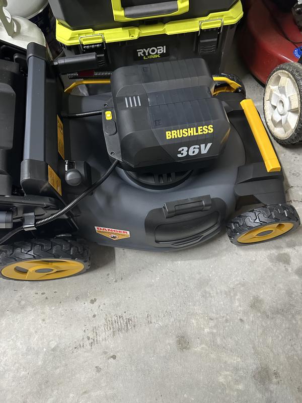 48cm 36V Lithium-ion Cordless Autosense Mower with 2 batteries