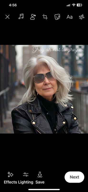 To go grey or not to go grey a wig will work!