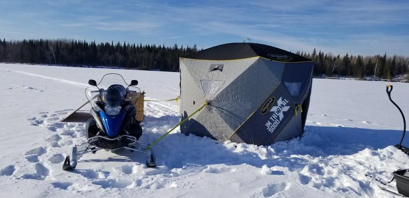 CLAM Jason Mitchell X5000 Portable 6 Person 9' Ice Fishing Thermal