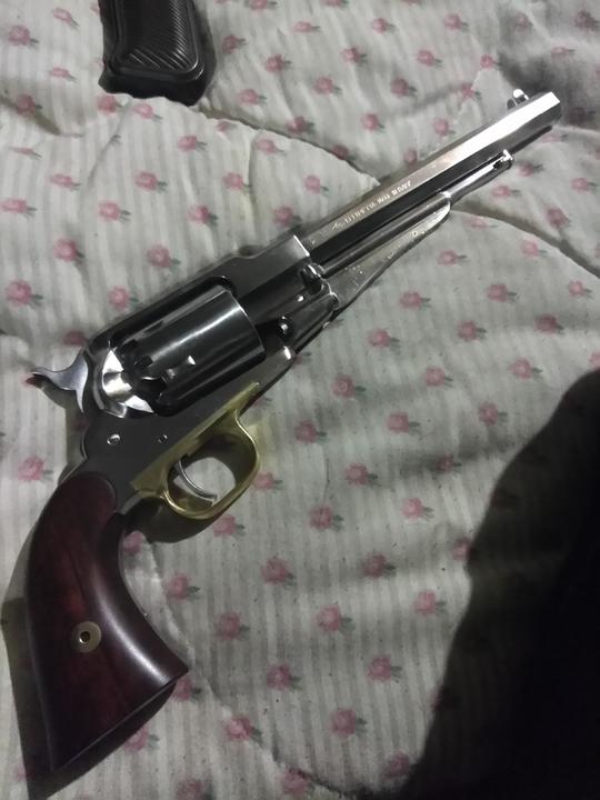 Revolver poudre noire PIETTA REMINGTON 1858 Old Silver