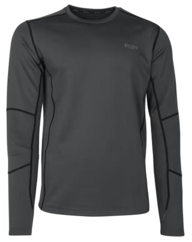 Cheap Monday Long Sleeve Top with Slash Neck and Thumb Holes in Black