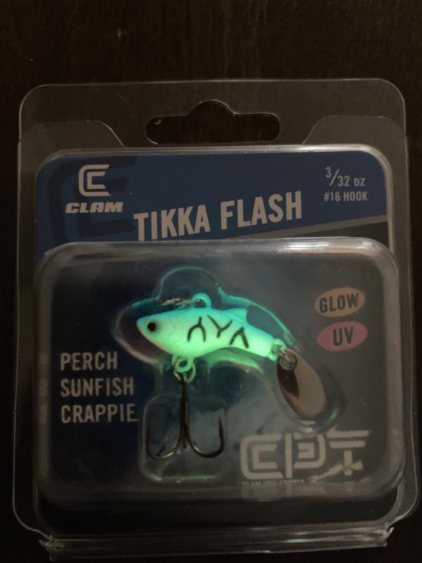 Clam Pro Tackle Tikka Flash Kit, 3 Pieces - 735125, Ice Tackle at
