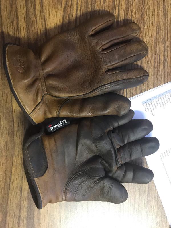 insulated elkskin gloves