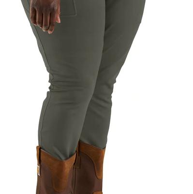 Carhartt Women's Rain Defender Fitted Heavyweight Legging, Oyster Gray,  Medium Tall