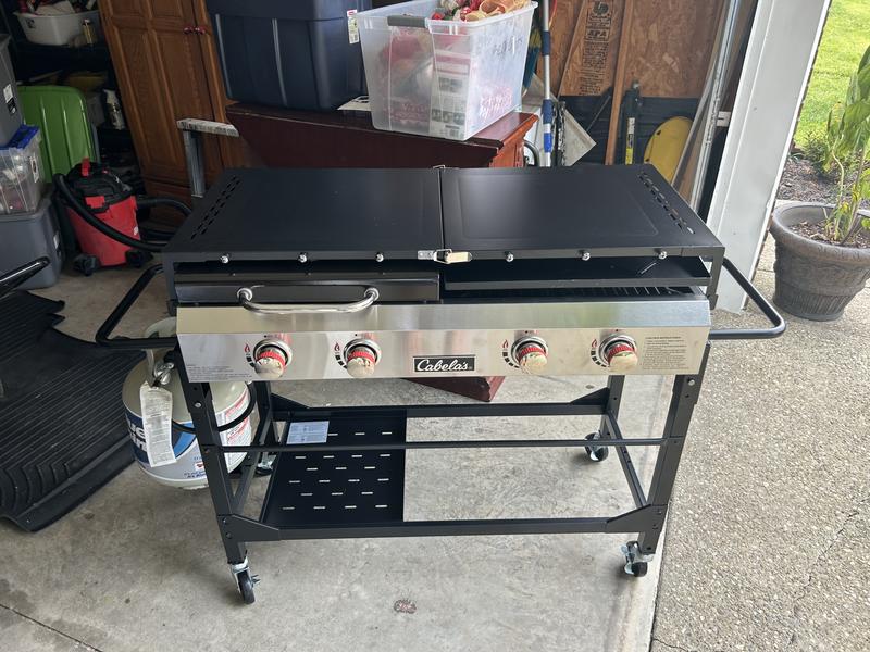 Cabela's Deluxe 4-Burner Event Grill and Griddle Combo