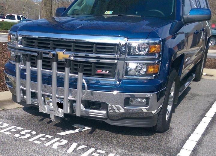 Bull Bar Rod Tube Fishing Rod Rack - 2017 Chevy Silverado: Rig My Ride 