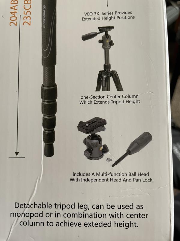 Vivitar® Professional Tripod With 3-way Fluid Pan Head (62 Inches) : Target