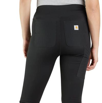 Carhartt Women's Force Fitted Heavyweight Lined Legging, Black, Small at   Women's Clothing store