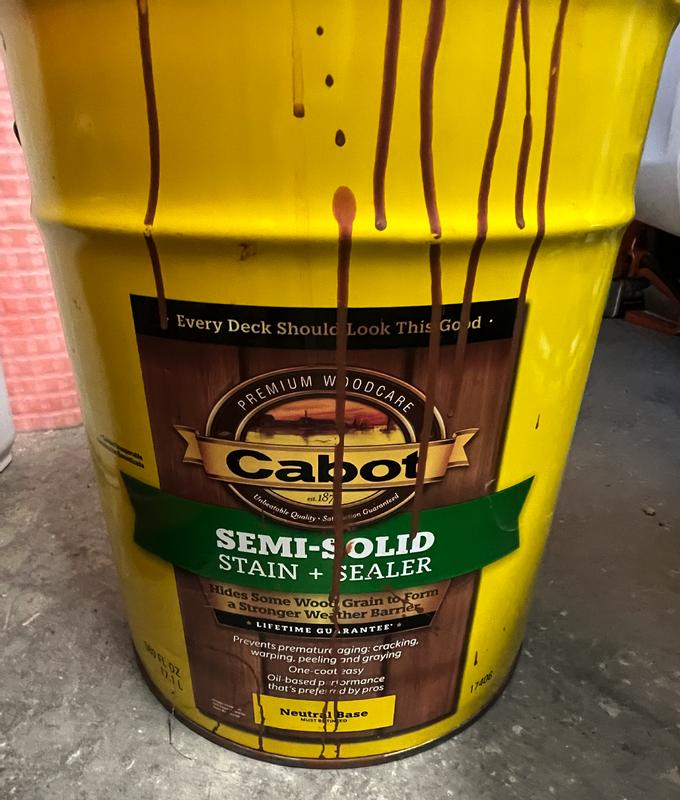 Cabot Cordovan Leather Semi-solid Exterior Wood Stain and Sealer (1-quart)  in the Exterior Stains department at