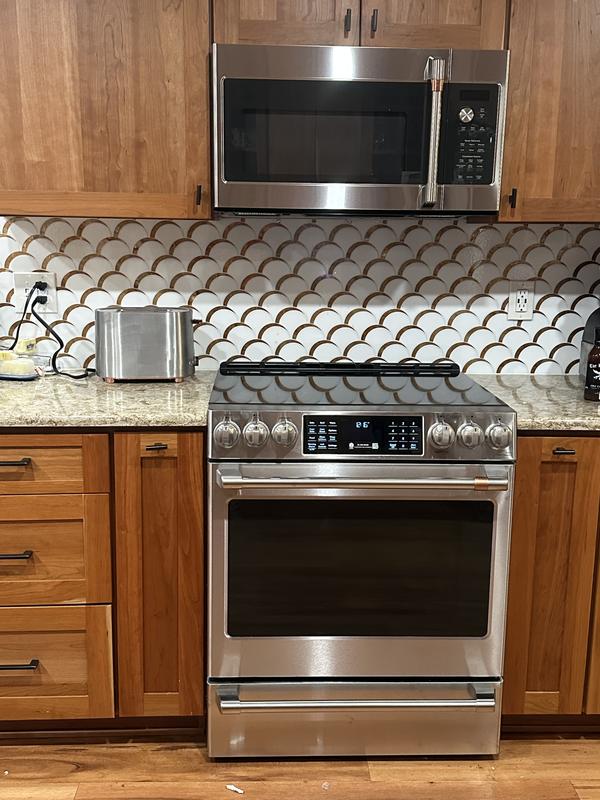 Cafe 2.1 Cu. Ft. Over the Range Microwave Oven CVM521P2MS1 Cafe Appliances
