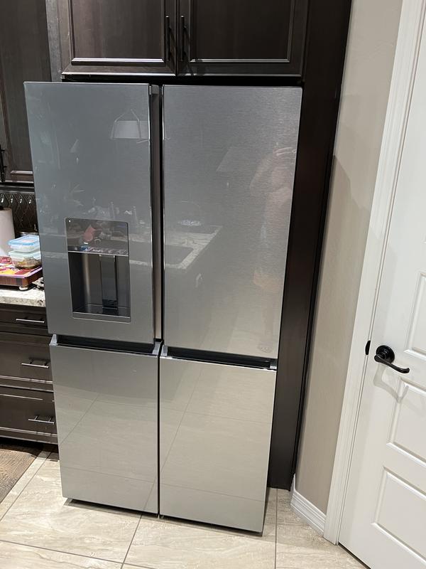 Café™ ENERGY STAR® 27.8 Cu. Ft. Smart 4-Door French-Door Refrigerator in  Platinum Glass - CVE28DM5NS5 - Cafe Appliances