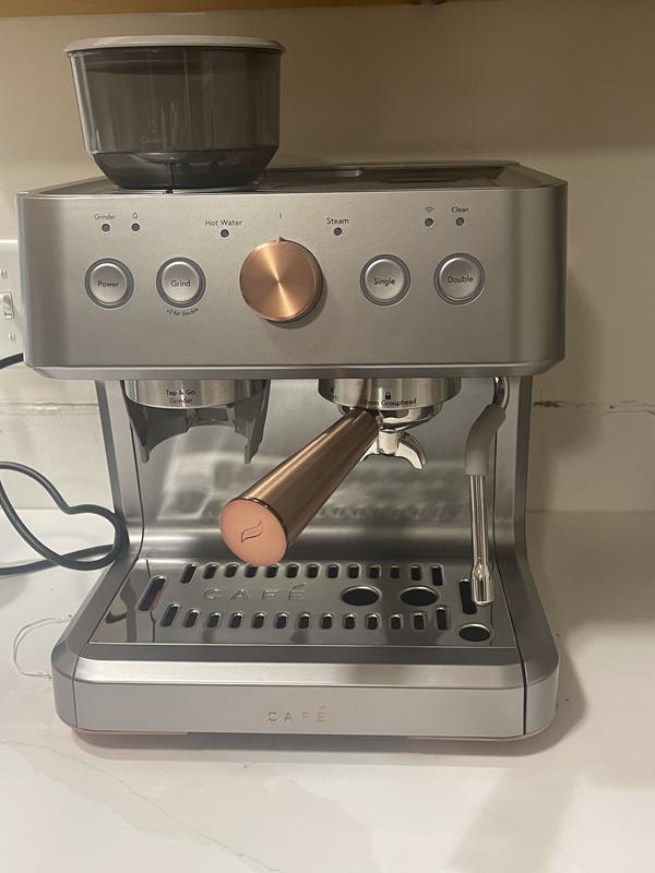 Café™ BELLISSIMO Semi Automatic Espresso Machine + Frother - C7CESAS3RD3 -  Cafe Appliances