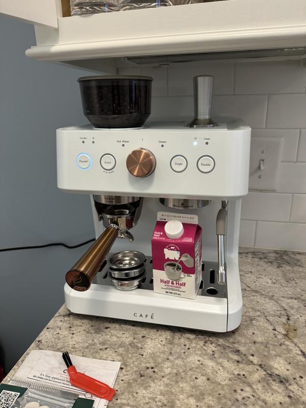 Café™ BELLISSIMO Semi Automatic Espresso Machine + Frother - C7CESAS2RS3 -  Cafe Appliances