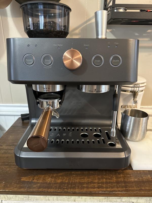 Café Bellissimo Semi Automatic Espresso Machine + Milk Frother, WiFi  Connected, Built-In Bean Grinder, 15-Bar Pump & 95-Ounce Water Reservoir