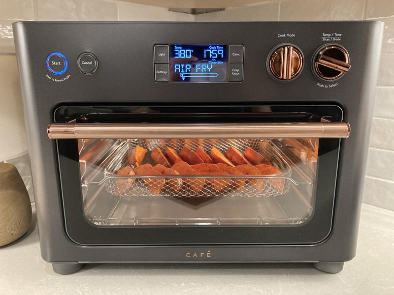 GE Cafe Couture Matte Black Air Fryer Toaster Oven + Reviews, Crate &  Barrel