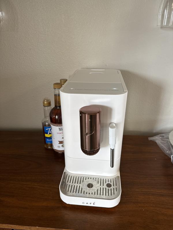 Cafe 40.5 Oz Affetto Espresso Machine + Frother in Stainless Steel