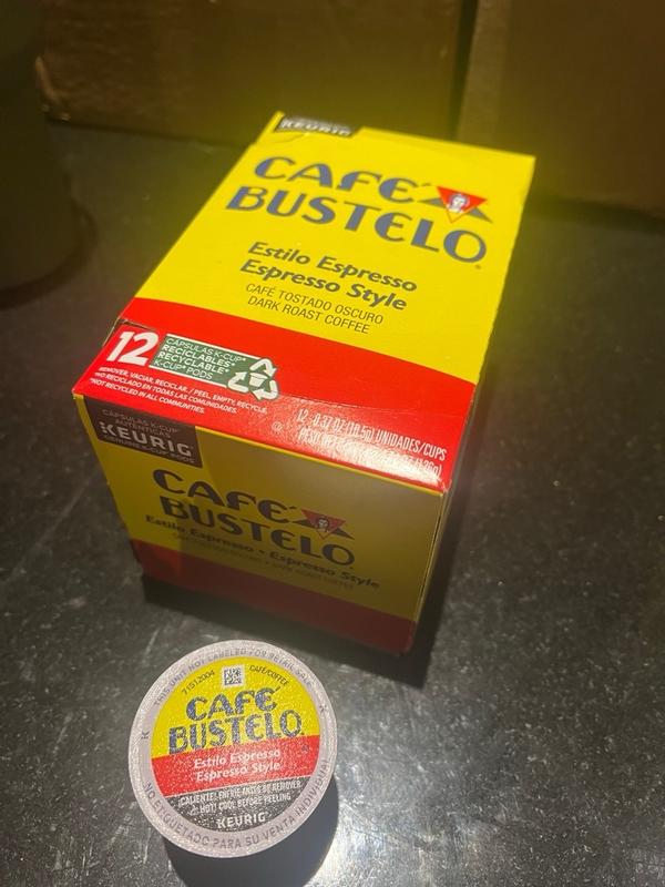 Cafe Bustelo K Cups Café Bustelo Dark Roast Espresso K-Cups - 72 Count (6 Boxes Of 12) Instant Coffee