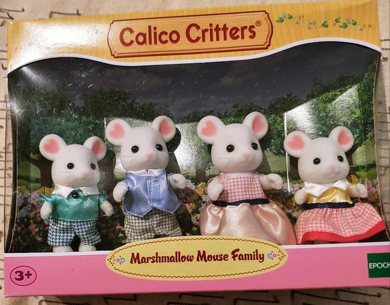 Calico critters white mouse 2024 family