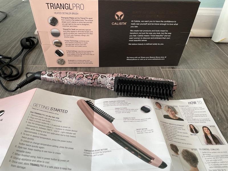 Calista TrianglPRO Triangl Pro Heated Hair Detailer Brush & FauxBlo PINK  BLUSH - La Paz County Sheriff's Office Dedicated to Service