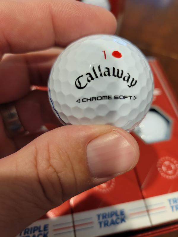 Chrome Tour X 360 Triple Track Yellow Golf Balls