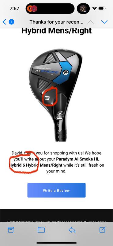 Paradym Ai Smoke HL Hybrid Golf Club | Callaway Golf Pre-Owned Paradym Ai Smoke HL Hybrid Golf Club | Callaway Golf Pre-Owned
