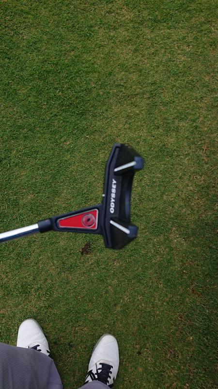 Odyssey TRI-BEAM RED #7 CS Seven Putter 34in STROKE LAB 70C
