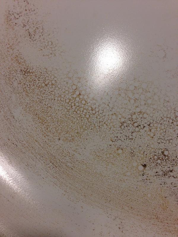 micro cracks and stains