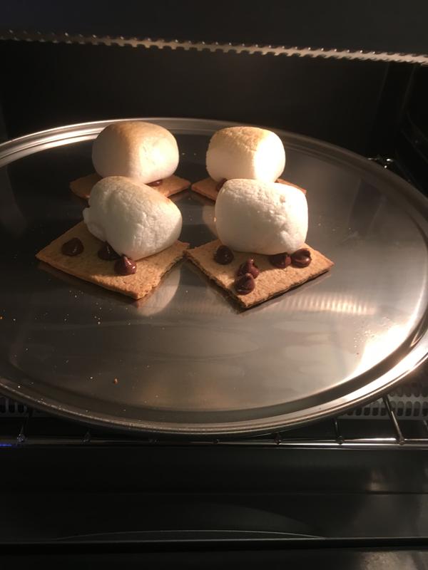 Making s’mores for the kids