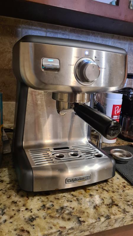 Temp iQ Espresso Machine With Steam Wand, Stainless Calphalon