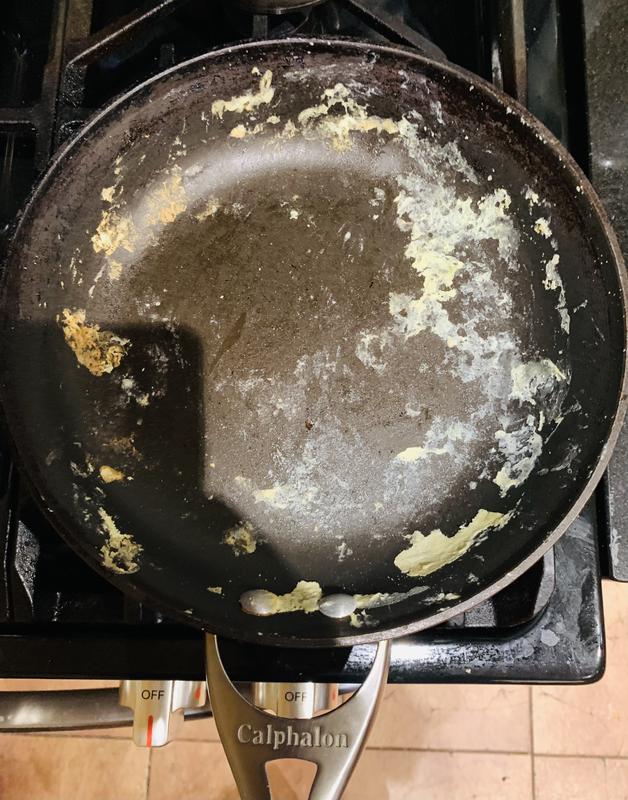 And I used olive oil to coat the pan