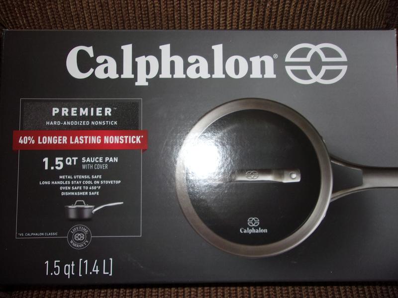 Calphalon Premier 1.5-qt. Space-Saving Hard-Anodized Nonstick Sauce Pan with Lid