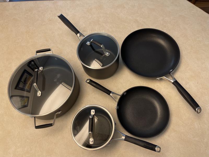 Calphalon 8 Piece Aluminum Non Stick Cookware Set & Reviews