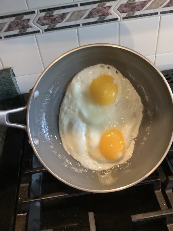 Eggs always stick!,,