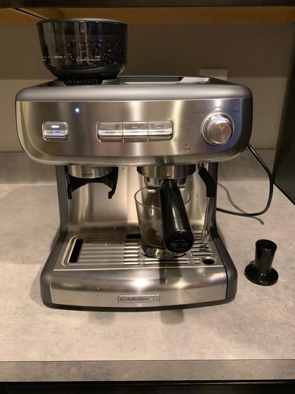 Calphalon Temp IQ Espresso Machine With Grinder And Steam Wand