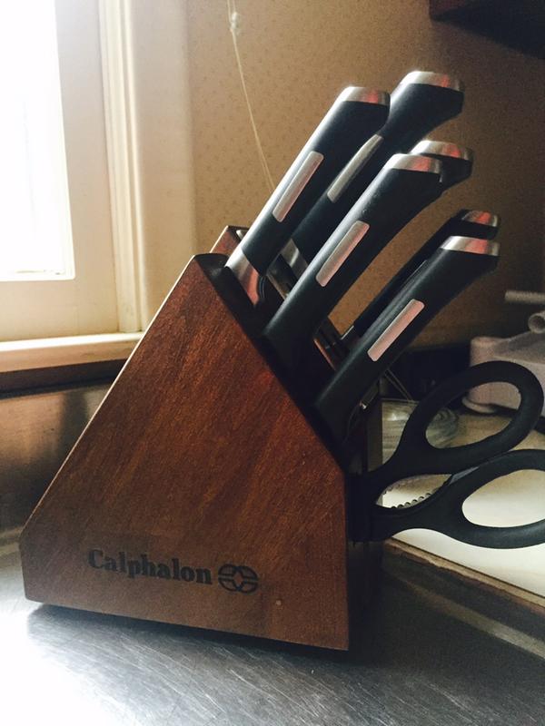 Calphalon® Precision 10Piece SpaceSaving SelfSharpening Knife Block